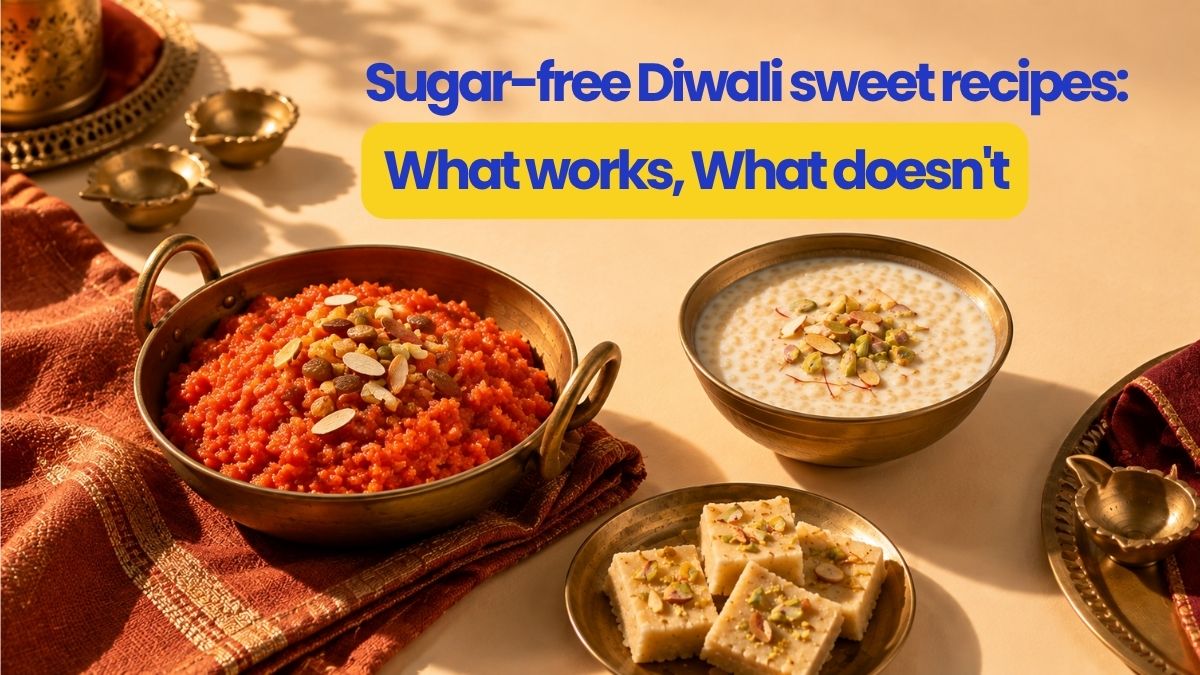 Sugar-free Diwali sweets made with a monk fruit and allulose blend