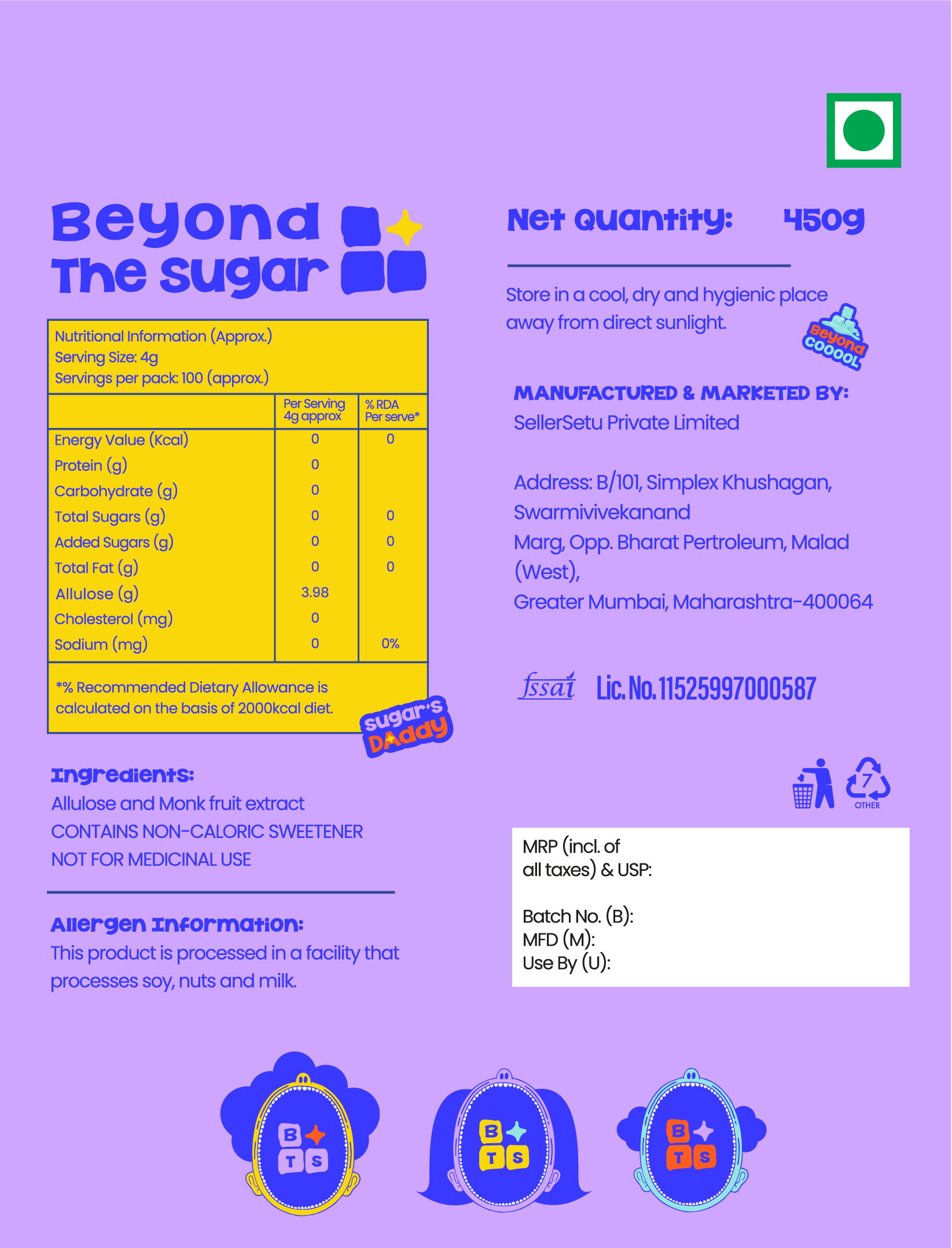 BTS Super Sweetener (2x450GM)