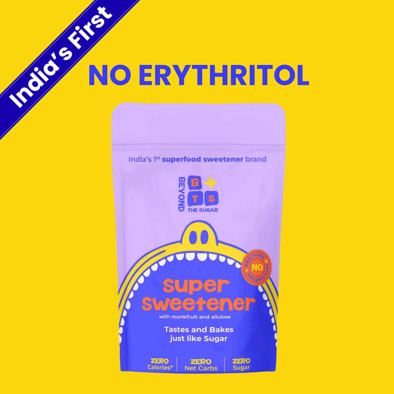 Super Sweetener | Monk Fruit and Allulose - Pouch